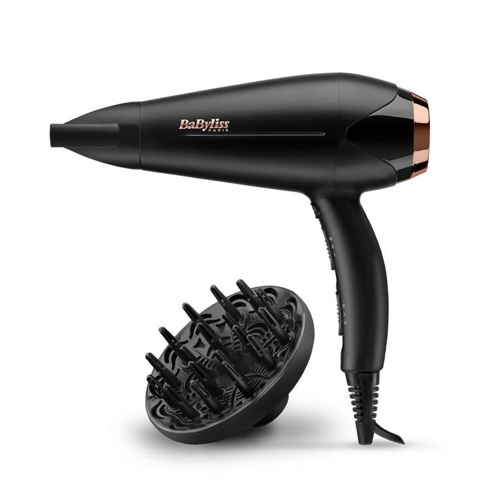 Babyliss Babyliss D570DE Turbo Shine Föhn 2200W Zwart/Rosé