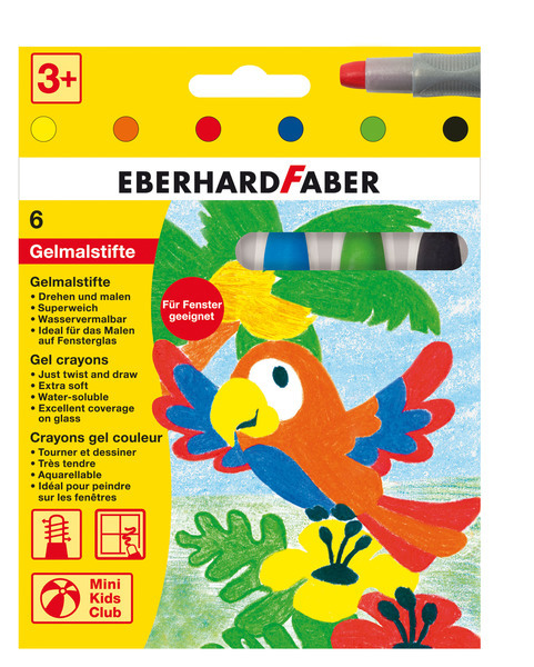 Eberhard Faber Eberhard Faber EF-529006 Gelkleurpotloden 6 Kleuren In Karton Etui