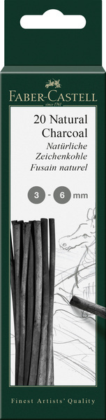 Faber Castell Faber Castell FC-129198 Houtskool Pitt Monochrome 3-6 Mm