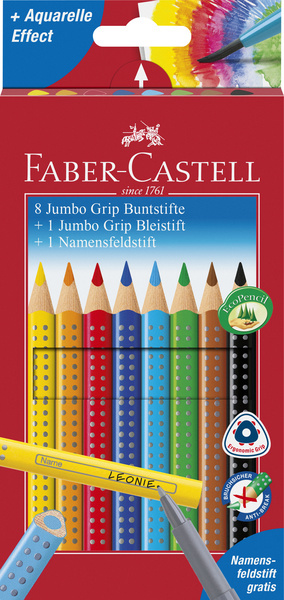 Faber Castell Faber Castell FC-280921 Kleurpotlood Faber-Castell GRIP Promotieset 8 + 1 + 1