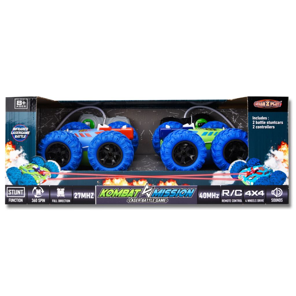 Gear2Play Kombat Mission RC Bestuurbare Auto Duo Set