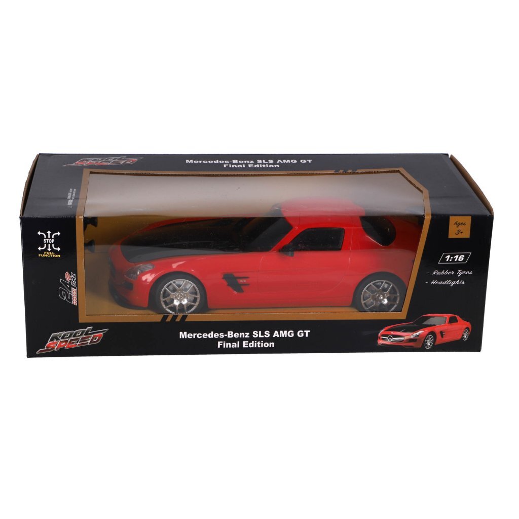 Kool Speed RC Mercedes-Benz SLS AMG GT Final Edition 1:16 + Licht Rood/Zwart