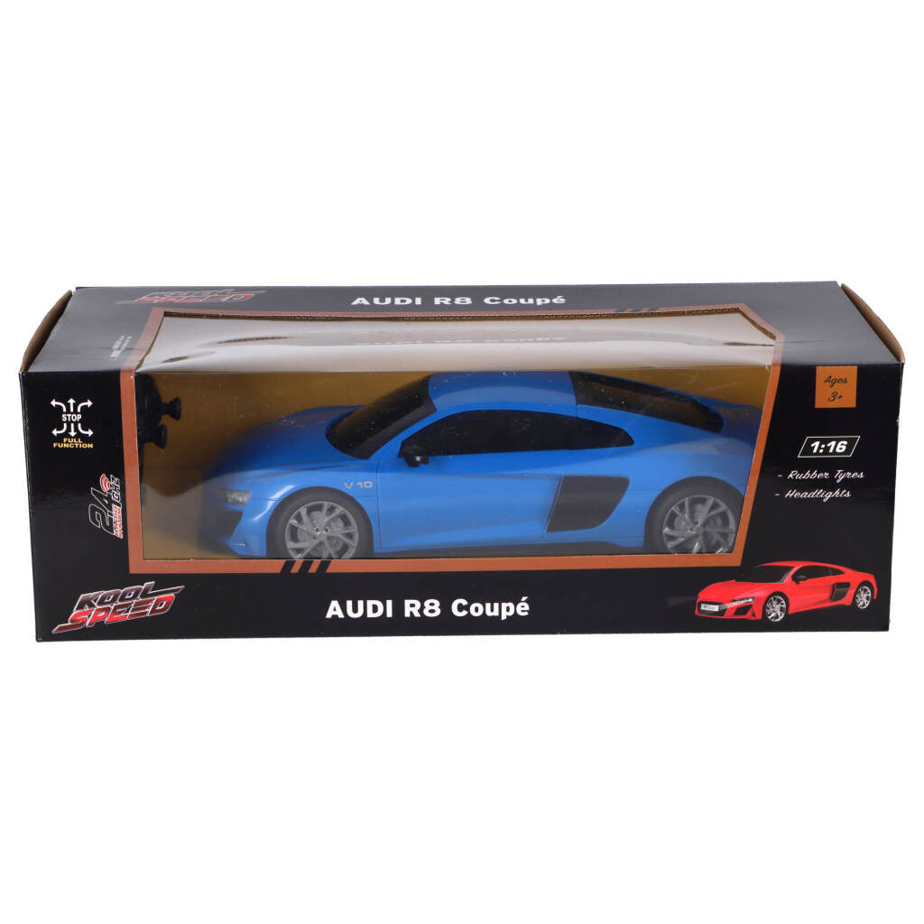 Kool Speed RC Audi Audi R8 V10 Coupé 1:16 + Licht Blauw