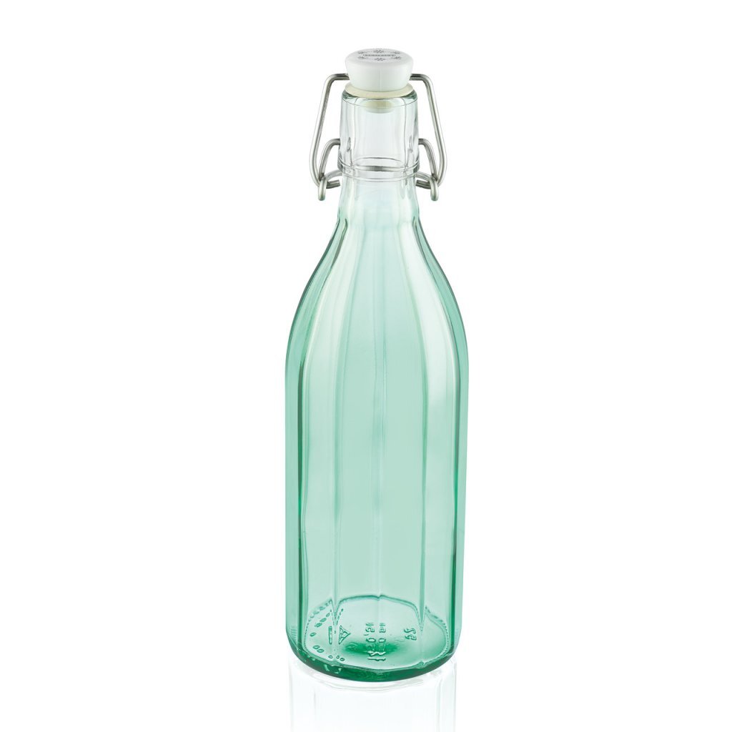 Leifheit Leifheit 36322 Glazen Facetfles 0.5L Transparant/Groen