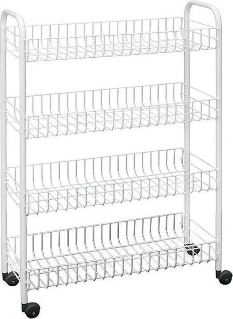 Metaltex Metaltex Badkamer-/keukentrolley Snello 84x56cm Staal Wit