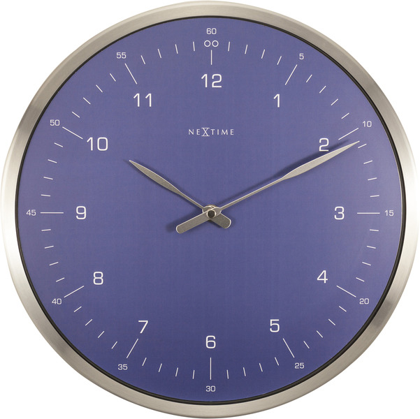 NeXtime NeXtime NE-3243BL Wandklok 60 Minutes Ø33 Metaal Blauw