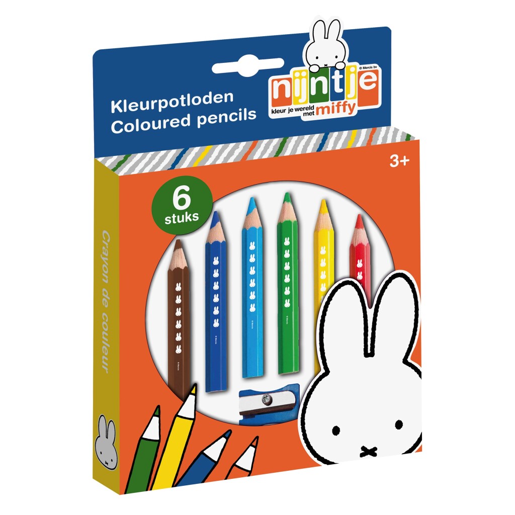 Bambolino Toys Houten Kleurpotloden, 6st.