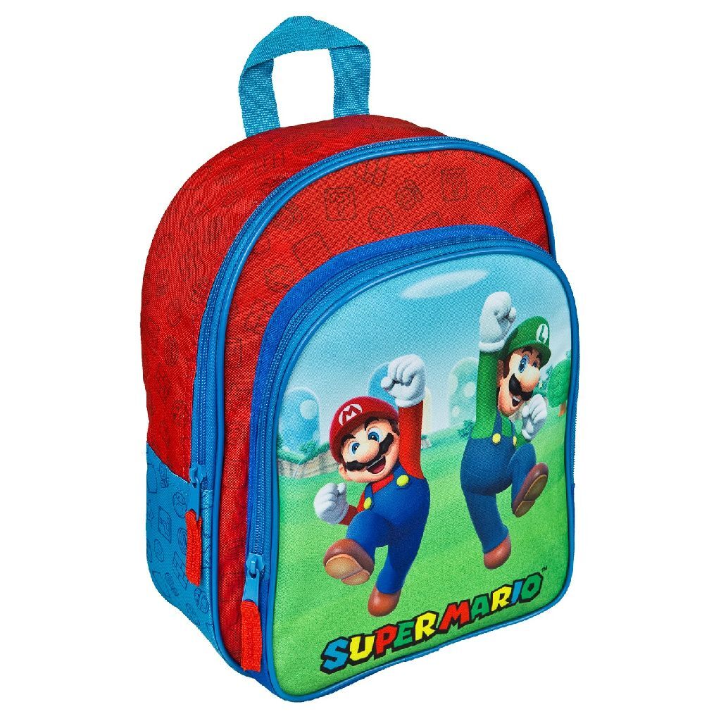 Kids Licensing Super Mario Rugzak 30x25x10 cm Rood/Blauw/Groen