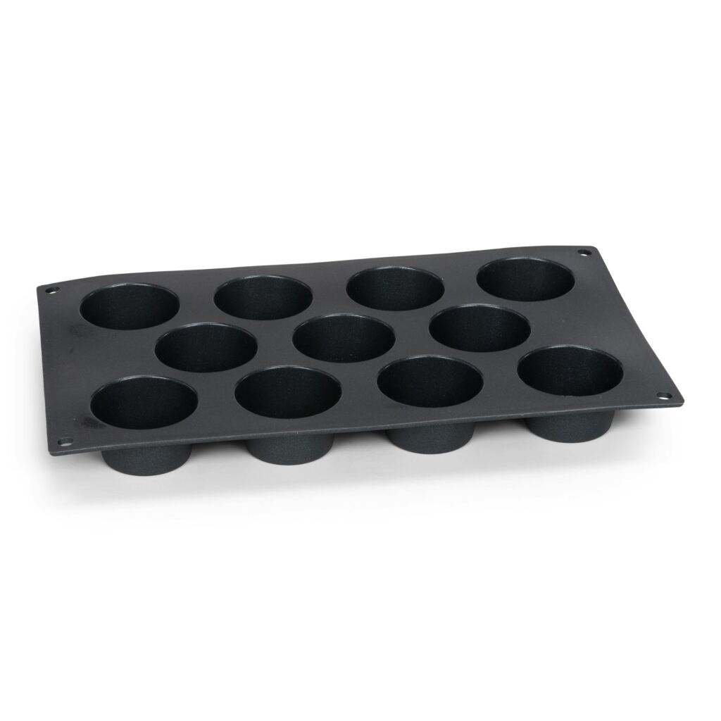 Patisse Patisse Mini Muffinvorm 11 Vaks 29x17 cm Zwart/Siliconen