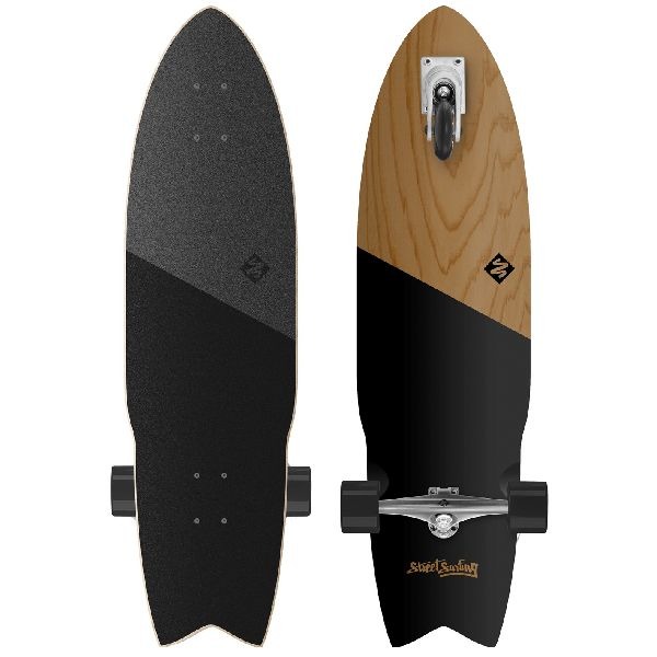 Street Surfing Street Surfing Shark Attack 36" Zelfrijdend Longboard Koa Black