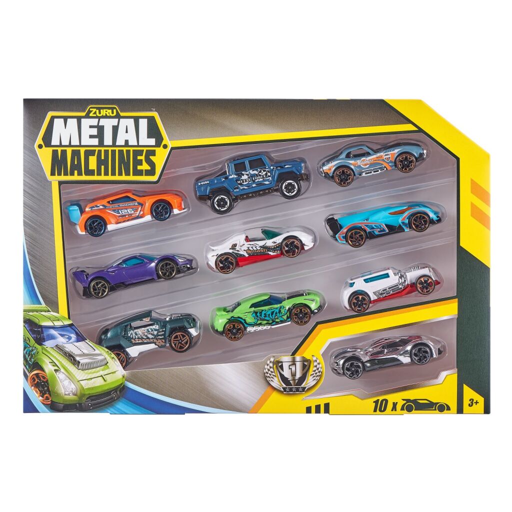 Zuru Zuru Metal Machines Die-Cast Auto&apos;s 10 Stuks