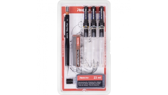 Aristo AR-64306 Tekenpen Set MG1 PRO 0.1/0.3/0.5 mm 6-delig