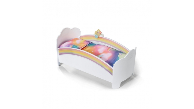 Baby Born Regenboog Bed + Licht en Geluid Wit