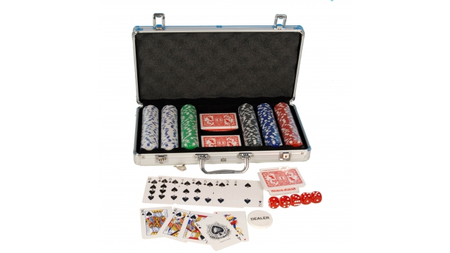 Poker Set in Aluminium Koffer