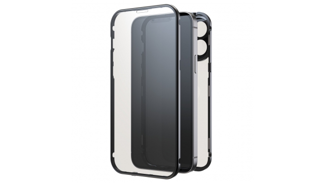 Black Rock 360 Glas Cover Voor Apple IPhone 15 Pro Max Zwart