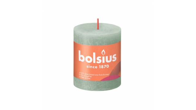 Bolsius Rustieke Stompkaars 8x6,8 cm Jade Green