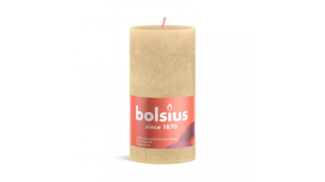 Bolsius Stompkaars Rustiek 13x6,8 cm Oat Beige