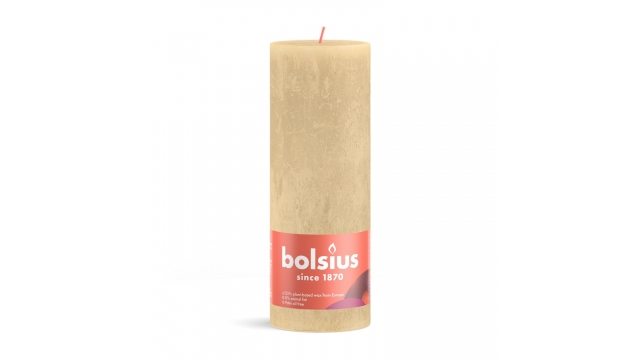 Bolsius Rustieke Stompkaars 19x6,8 cm Oat Beige