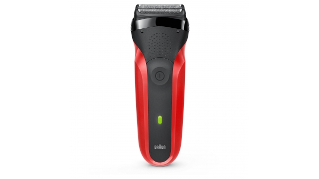 Braun 300 RED Series 3 Elektrisch Scheerapparaat Rood/Zwart