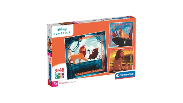 Clementoni Supercolor Puzzel The Lion King 3x48 Stukjes