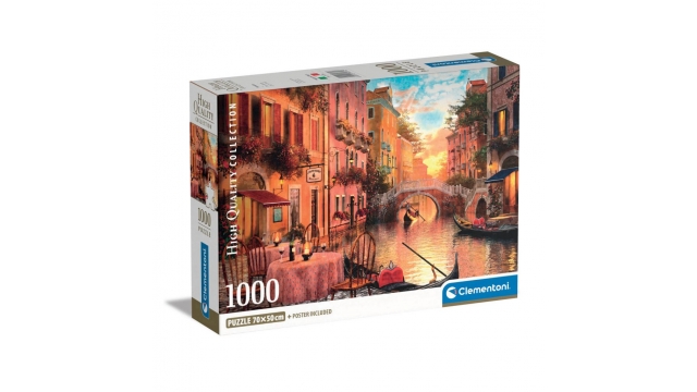 Clementoni High Quality Collection Puzzel + Poster Venetië 1000 Stukjes