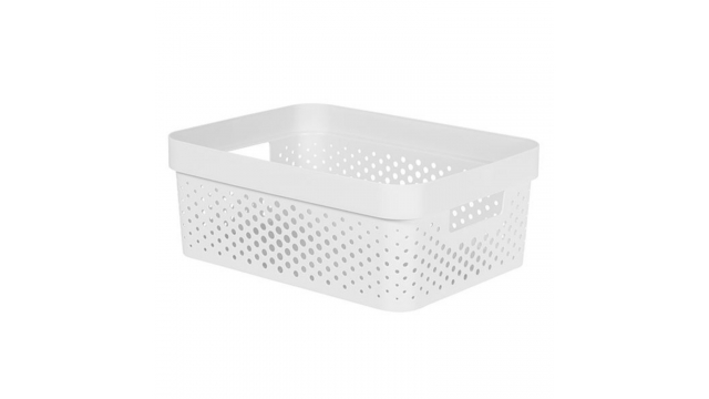 Curver Infinity Dots Box 11L 35.6x26.6x13.6 cm Wit