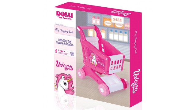 Dolu Eenhoorn Winkelwagen Roze