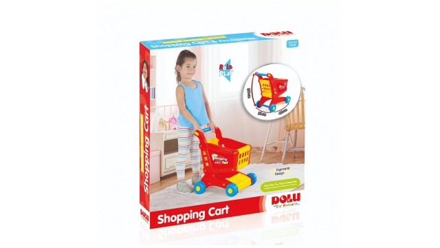 Dolu Winkelwagen 50x31x43 cm Rood/Geel/Blauw