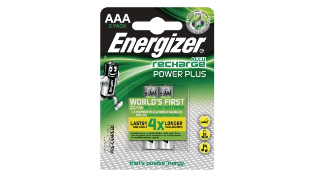 Energizer EN-PWRPL700B2 Oplaadbare Nimh Batterij Aaa 1.2 V Power Plus 700 Mah 2-blister