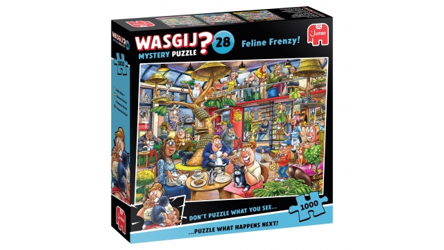 Jumbo Wasgij Puzzel Mysterie Kat en Muis Spel 1000 Stukjes