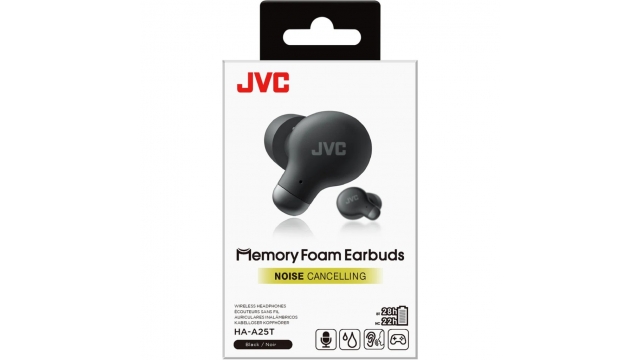 JVC HA-A25T Memory Foam Oordopjes met Noise Cancelling Zwart