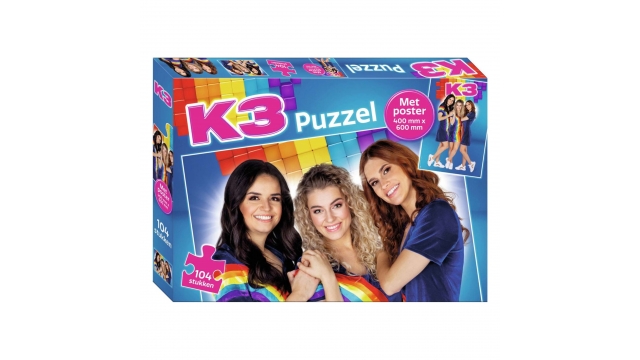 K3 Puzzel met Poster 104 Stukjes