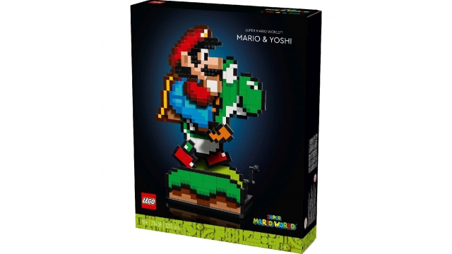 Lego Super Mario 71438 Mario en Yoshi Displaymodel