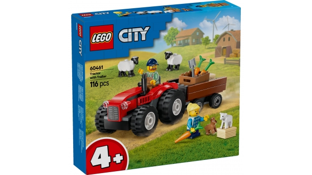 Lego City 60461 Rode Tractor met Aanhanger en Schapen