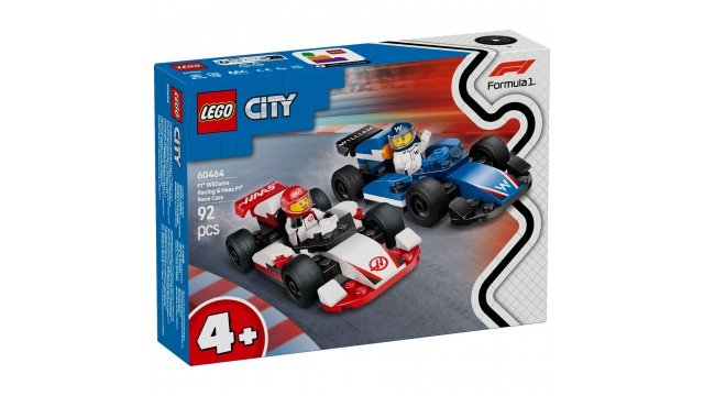 Lego City 60464 F1 Williams Racing en Haas F1 Racewagens