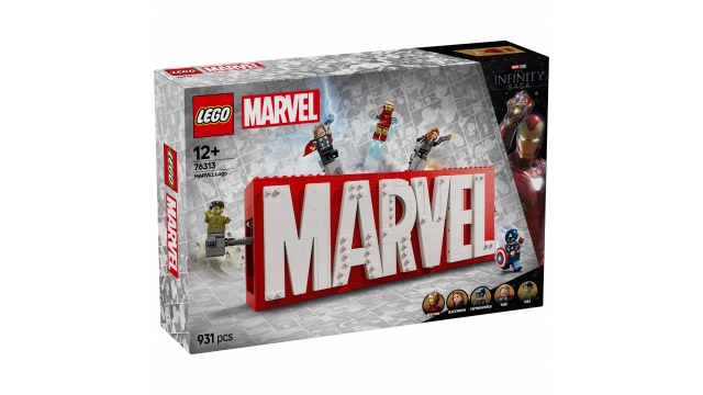 Lego Super Heroes 76313 Marvel Logo en Minifiguren