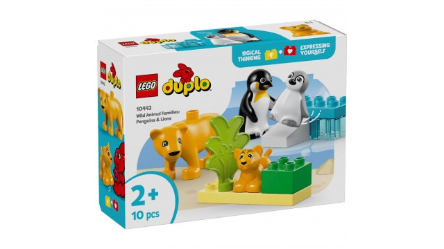 Lego Duplo 10442 Families van Wilde Dieren Pinguïns en Leeuwen