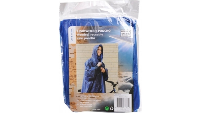 Lifetime Regenponcho met Capuchon | Blauw