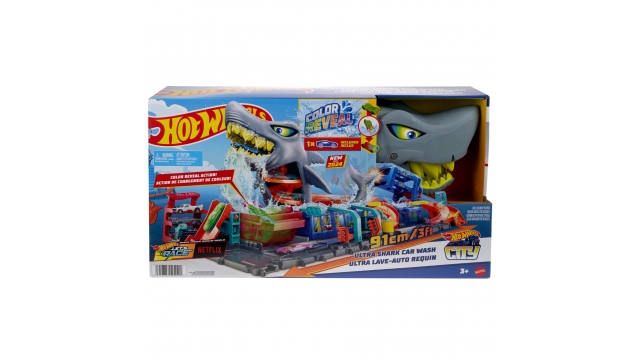 Hot Wheels City Ultra Shark Car Wash Speelset