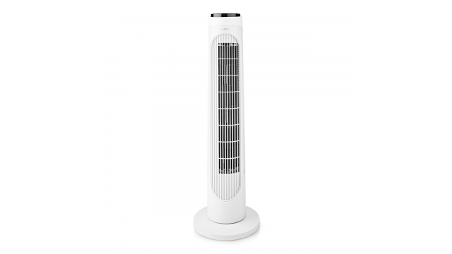 Nedis FNTR13CWT40 Torenventilator Hoogte: 760 Mm 3 Snelheden Zwenkfunctie 50 W Afstandsbediening Wit / Zwart