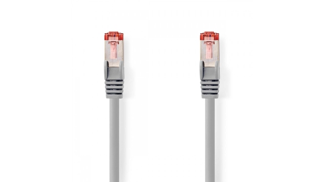 Nedis CCGB85221GY150 Cat6-kabel Rj45 Male Rj45 Male S/ftp 15.0 M Rond Lszh Grijs Doos