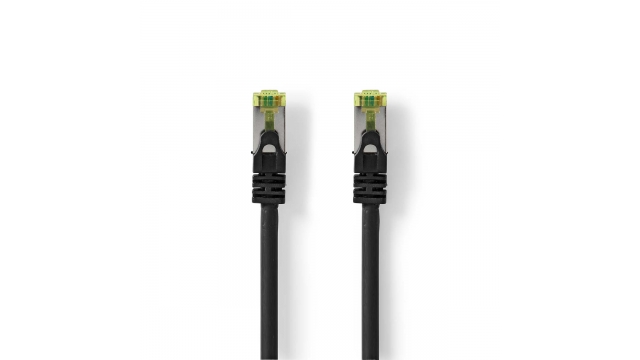 Nedis CCGL85420BK10 Cat7 Netwerkkabel S/ftp Rj45 Male Rj45 Male 1.00 M Snagless Rond Lszh Zwart Label