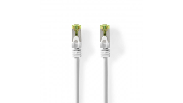 Nedis CCGL85420WT05 Cat7 Netwerkkabel S/ftp Rj45 Male Rj45 Male 0.50 M Snagless Rond Lszh Wit Label