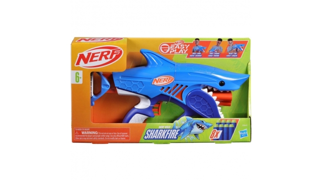 Nerf Elite Junior Sharkfire Blaster + 8 Darts