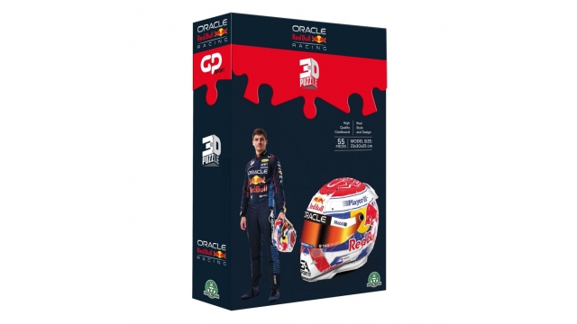 3D Puzzel Formule 1 Helm Max Verstappen 55 Stukjes