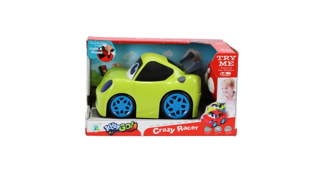 Kiddygo RC Crazy Racer Sport Auto 19 cm + Licht en Geluid Geel