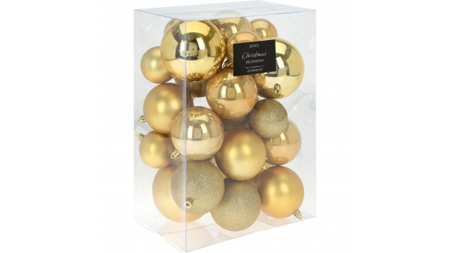 Kerstballen 26 Stuks Goud