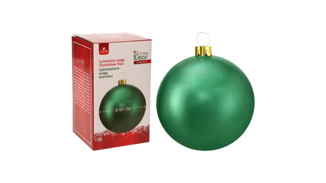 Kerstbal Opblaasbaar 45 cm Groen