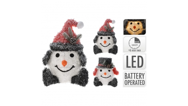 LED Sneeuwpop 36/42 cm Assorti