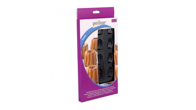 Patisse Mini Madeleinevorm 15 Vaks 29x17 cm Zwart/Siliconen